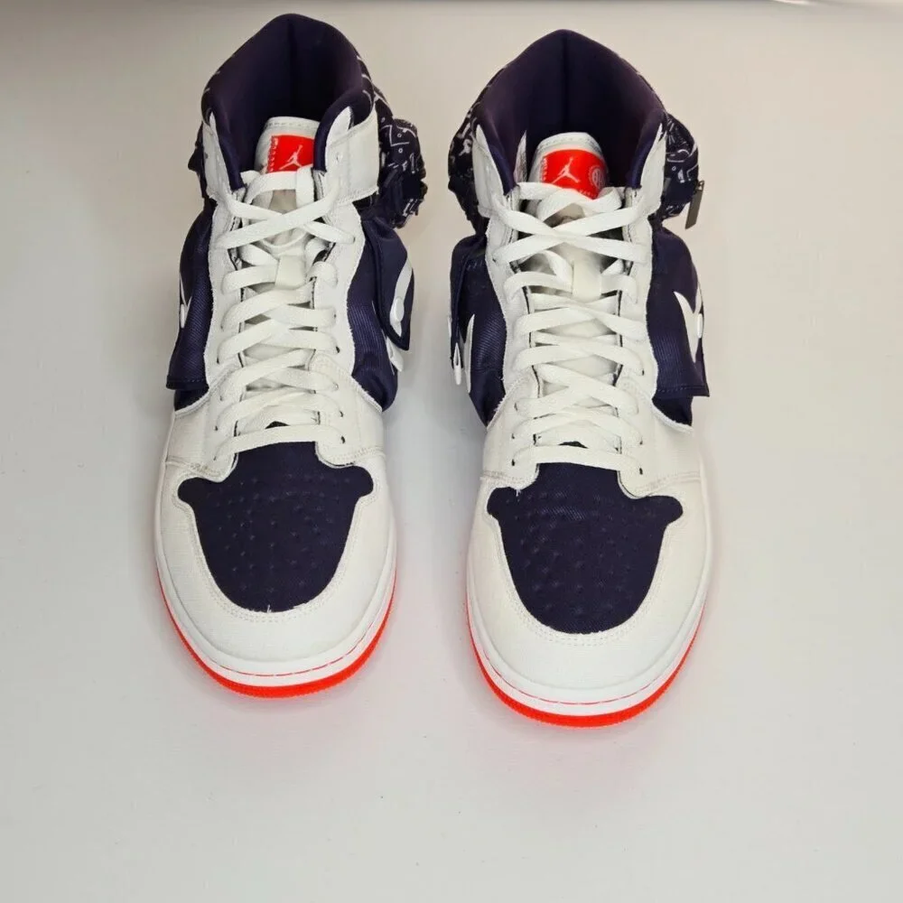 Nike Air Jordan 1 Retro High OG SP Utility Quai 54 White Blue Sz 14  DV1717-100